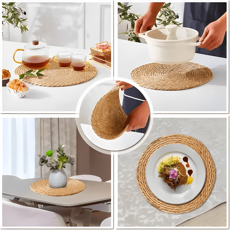 SET 6 INDIVIDUALES MANTEL FIBRA NATURAL YUTE 35 CM PACK 6 #4 - 4