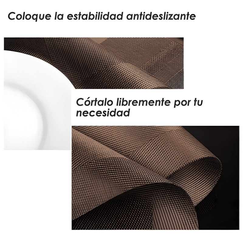 SET 6 INDIVIDUALES DE MESA RECTANGULAR ANTIDESLIZANTES - 3