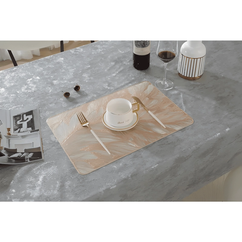 MANTEL INDIVIDUALS PLUMAS EN RELIEVE AISLAMIENTO TE RMICO - 3