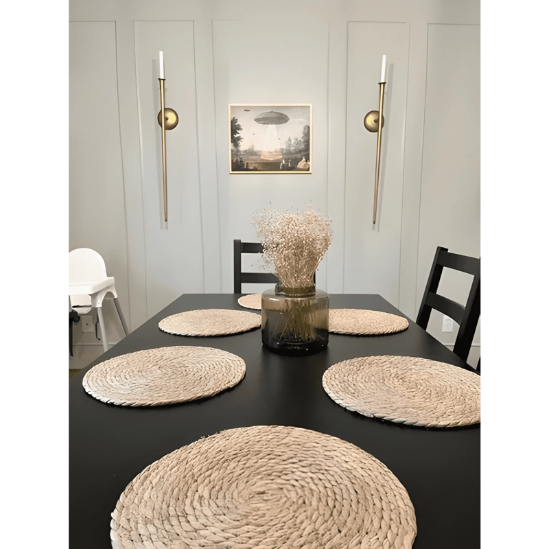 SET 6 INDIVIDUALES MANTEL FIBRA NATURAL YUTE 35 CM - 2