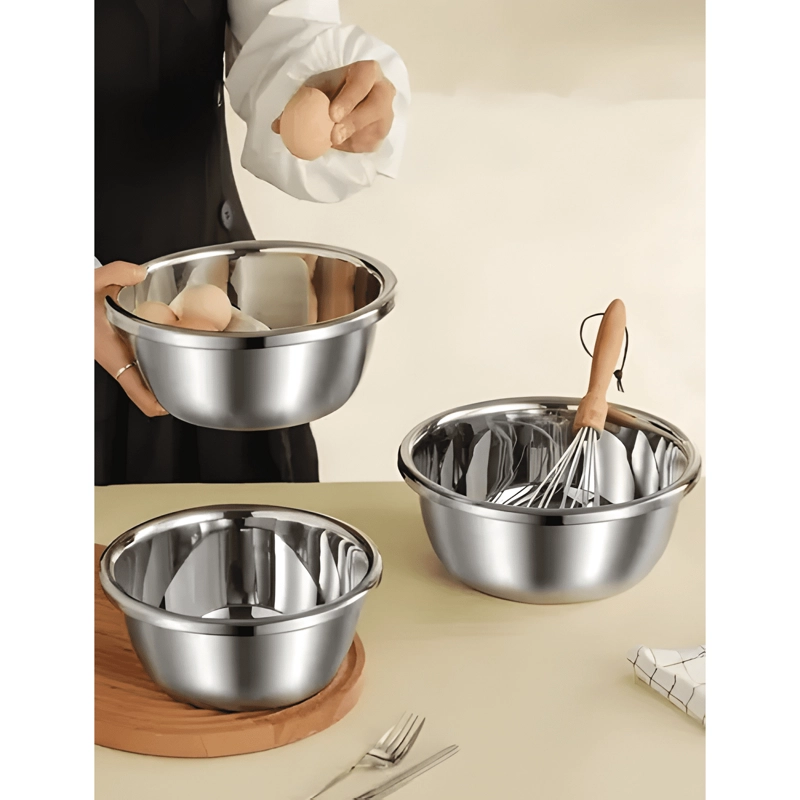 BOWL CUENCO TAZON PROFUNDO 40 CM ACERO COCINA - 1