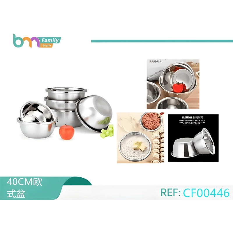 BOWL CUENCO TAZON PROFUNDO 40 CM ACERO COCINA - 4