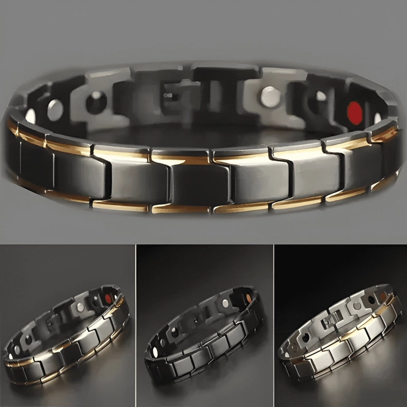 PULSERA TERAPIA IMANES MAGNETO ALEACION AJUSTABLE - 2