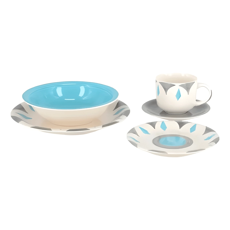 JUEGO 30PZS CERAMICA CELESTE - 1
