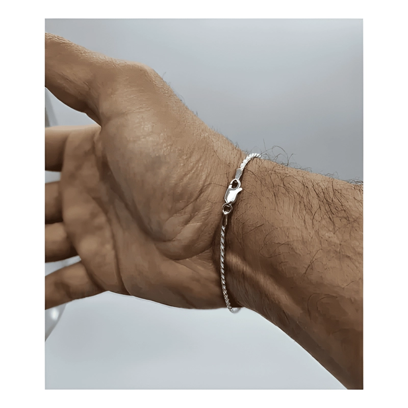 PULSERA PLATA TURBILLON HOMBRE ITALIANA 925 - 2