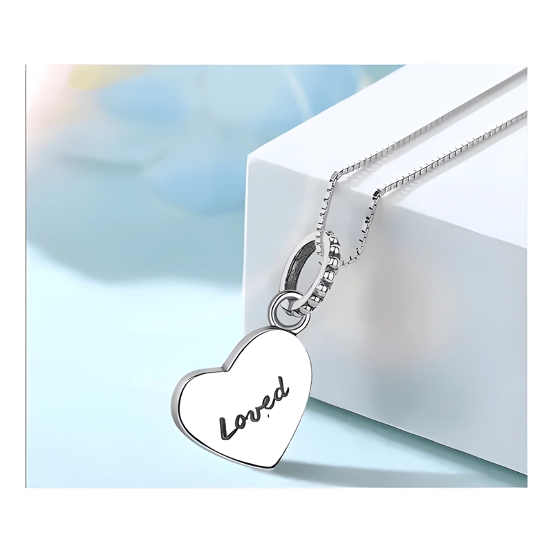 CHARM DIJE COLGANTE CORAZON LOVED PLATA 925 - 3