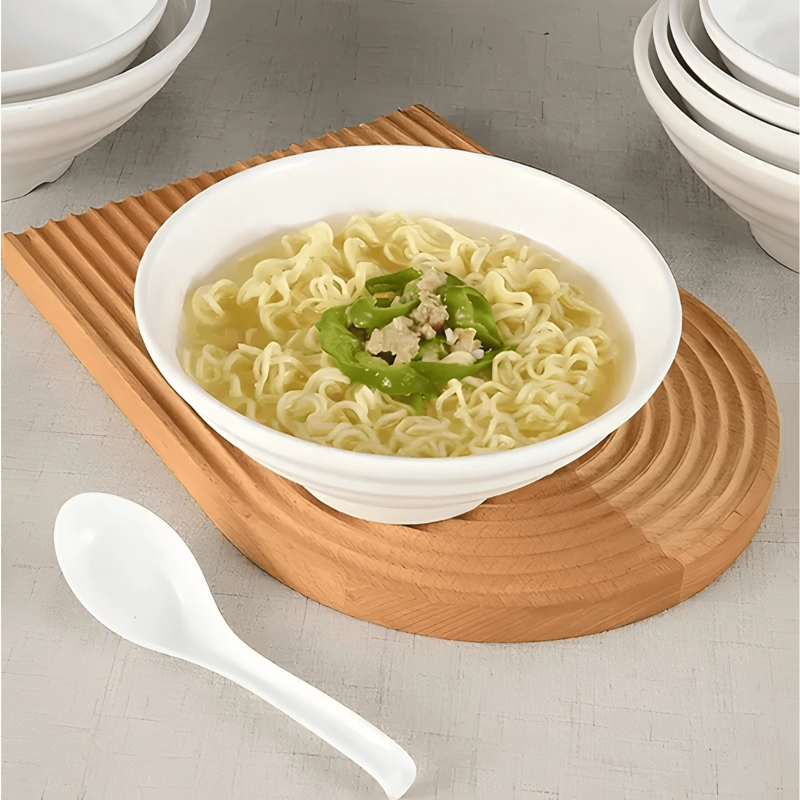 PACK 6 BOWL CUENCO TAZON POCILLO MELAMINA SOPA FIDEOS 600ML - 1