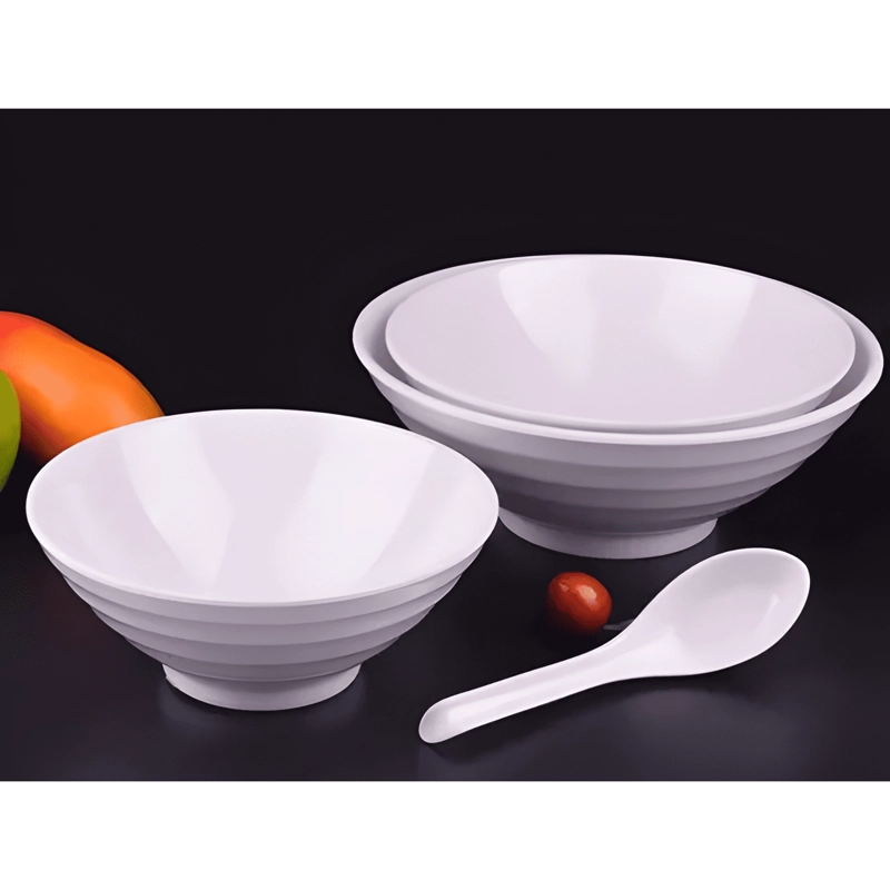 PACK 6 BOWL CUENCO TAZON POCILLO MELAMINA SOPA FIDEOS 600ML - 2