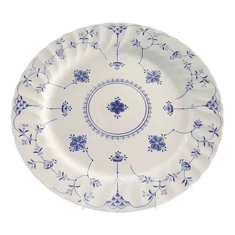 JUEGO DE VAJILLA 45 PIEZAS CERAMICA FINLANDIA BLUE CHURCHILL - 1