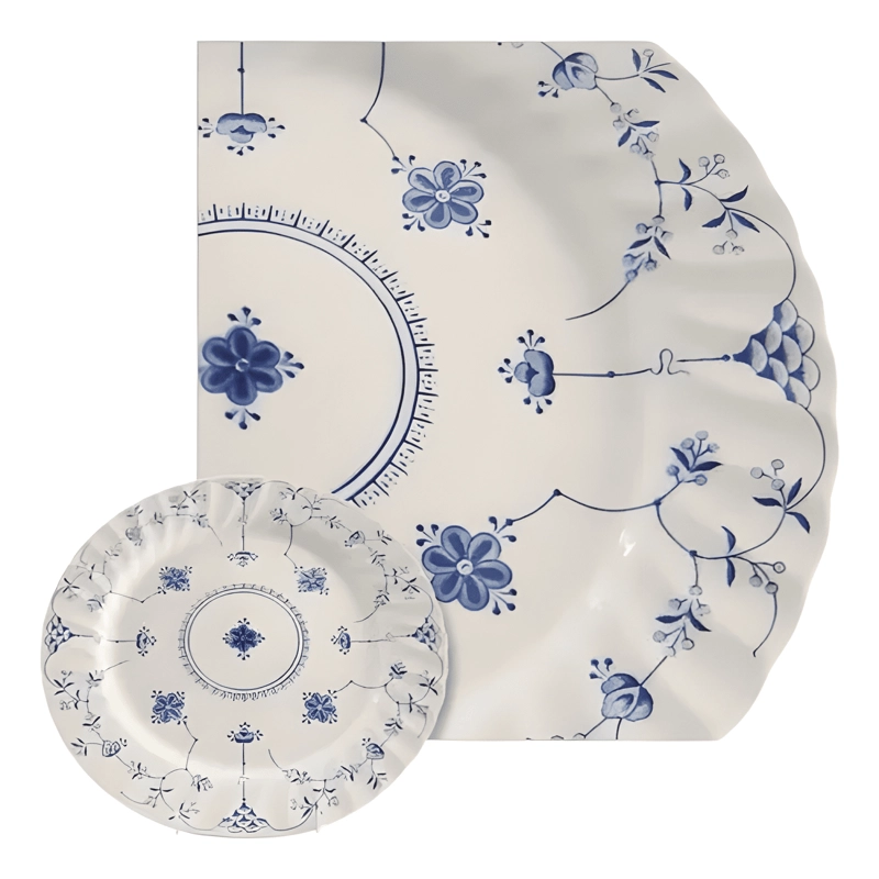 JUEGO DE VAJILLA FINA 30PZAS PORCELANA FINLANDIA BLUE QUEENS - 2