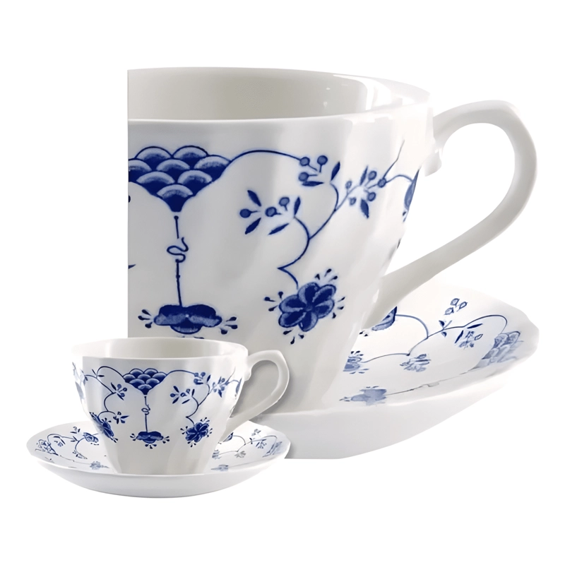 JUEGO DE VAJILLA FINA 30PZAS PORCELANA FINLANDIA BLUE QUEENS - 3