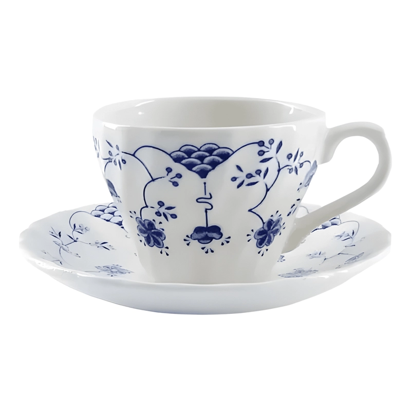 JUEGO DE VAJILLA FINA 30PZAS PORCELANA FINLANDIA BLUE QUEENS - 4
