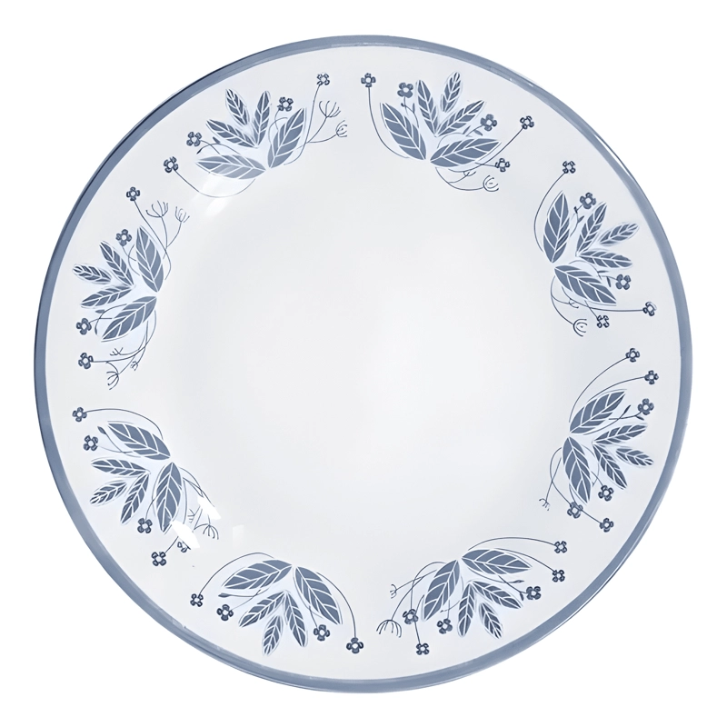 JUEGO DE VAJILLA 30 PIEZAS DE PORCELANA DISEÑO FLORAL AZUL - 2