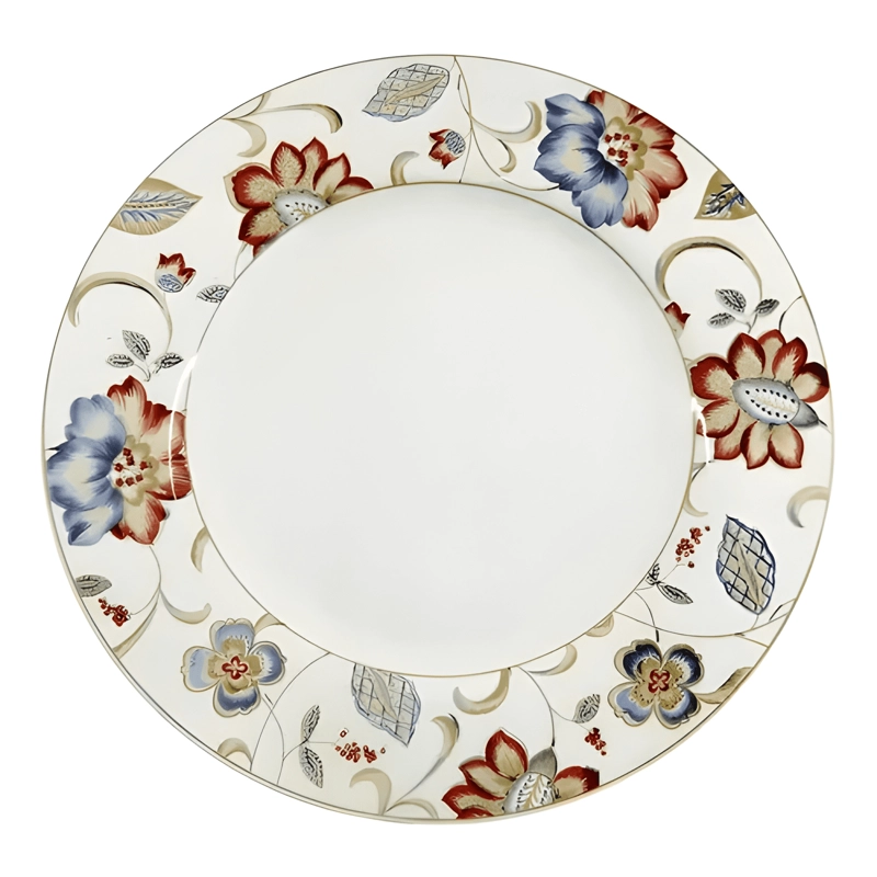 JUEGO DE VAJILLA 30 PIEZAS PORCELANA FINA JACOBEAN FLORAL - 3