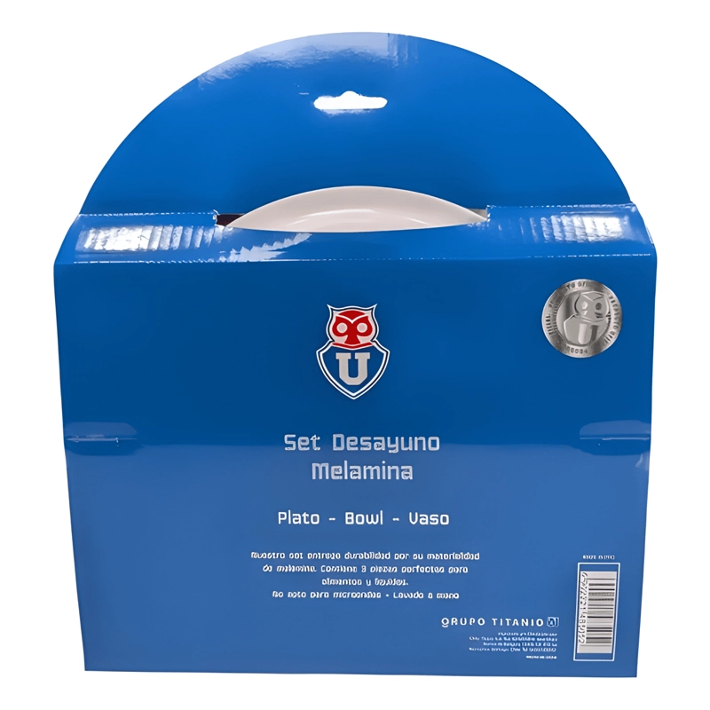 SET DE DESAYUNO UNIVERSIDAD DE CHILE VAJILLA DE MELAMINA #2 - 2