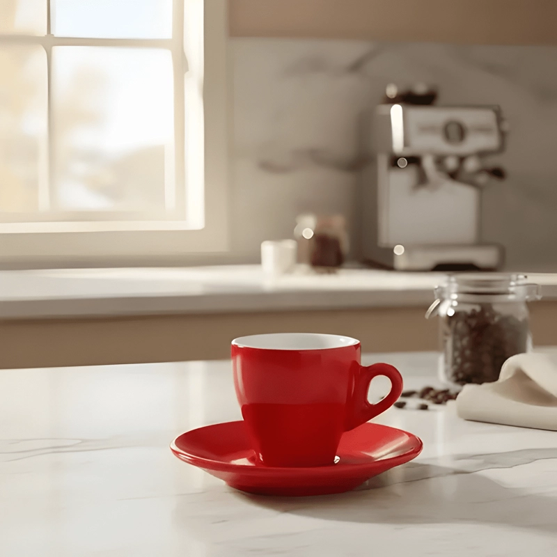 JUEGO TAZA Y PLATO DE CAPPUCCINO 155 ML - 2