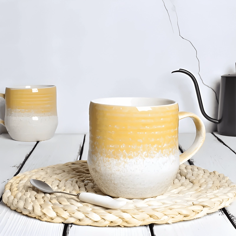 SET 2 TAZAS CERAMICAS GRANDES 500 ML PARA Y TE ... CAFE - 3