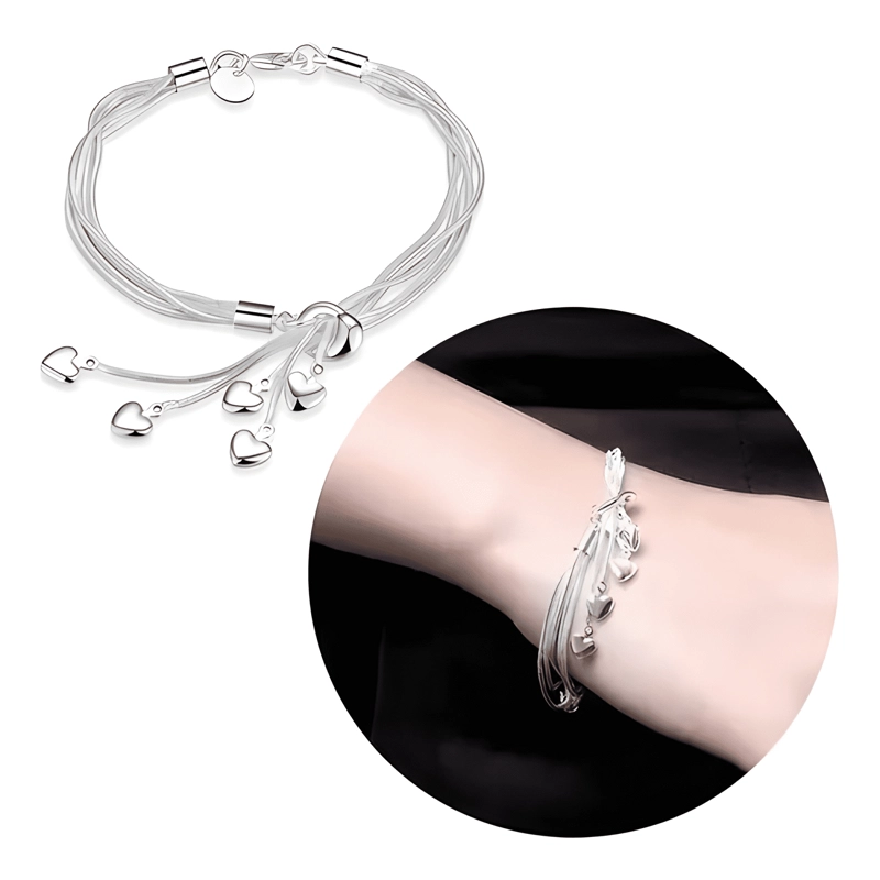 PULSERA MUJER ESCLAVA BRAZALETE PLATA 925 ELEGANTE #2 - 2
