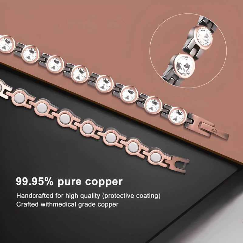 PULSERA COBRE MAGNE TICA - IMANES TERAPIA - BRAZALETE #3 - 1
