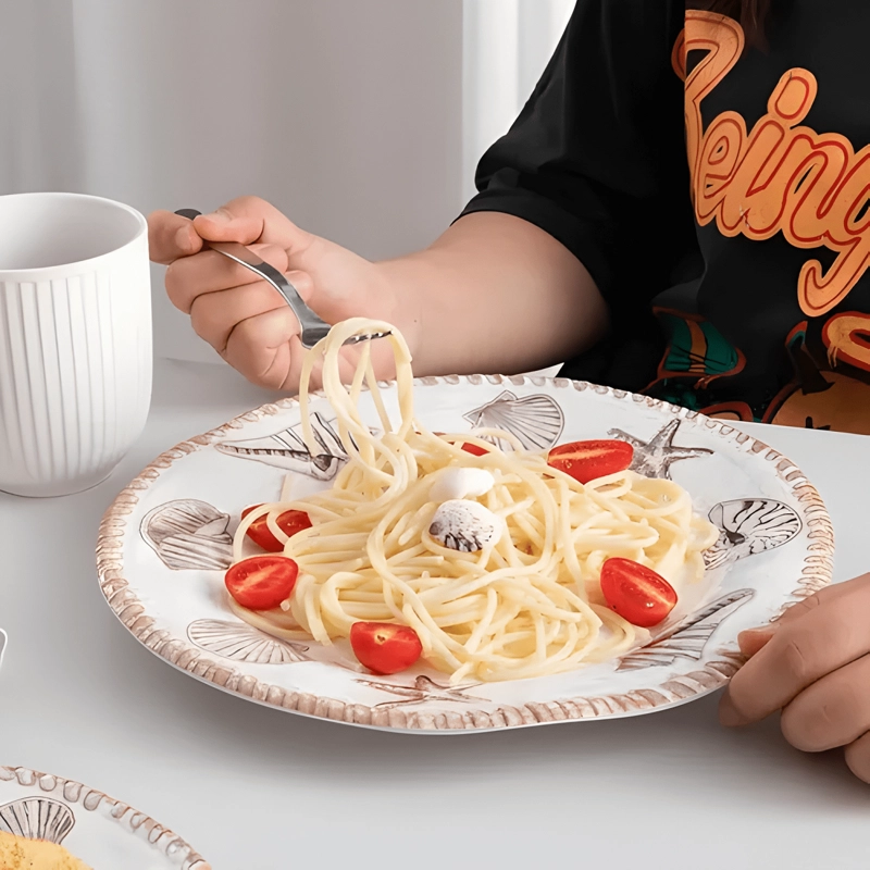 JUEGOS DE VAJILLAS DE ZAROCRUS MELAMINE, 12 PIEZAS DE PLATOS - 4
