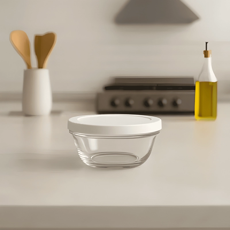 SET 24 BOWLS TAZON RECIPIENTE REDONDO DE VIDRIO CON TAPA - 1