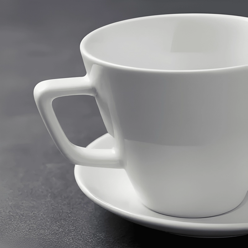 JUEGO DE VAJILLA TAZA Y PLATOS PORCELANA 8 PIEZAS ELEGANTE - 1