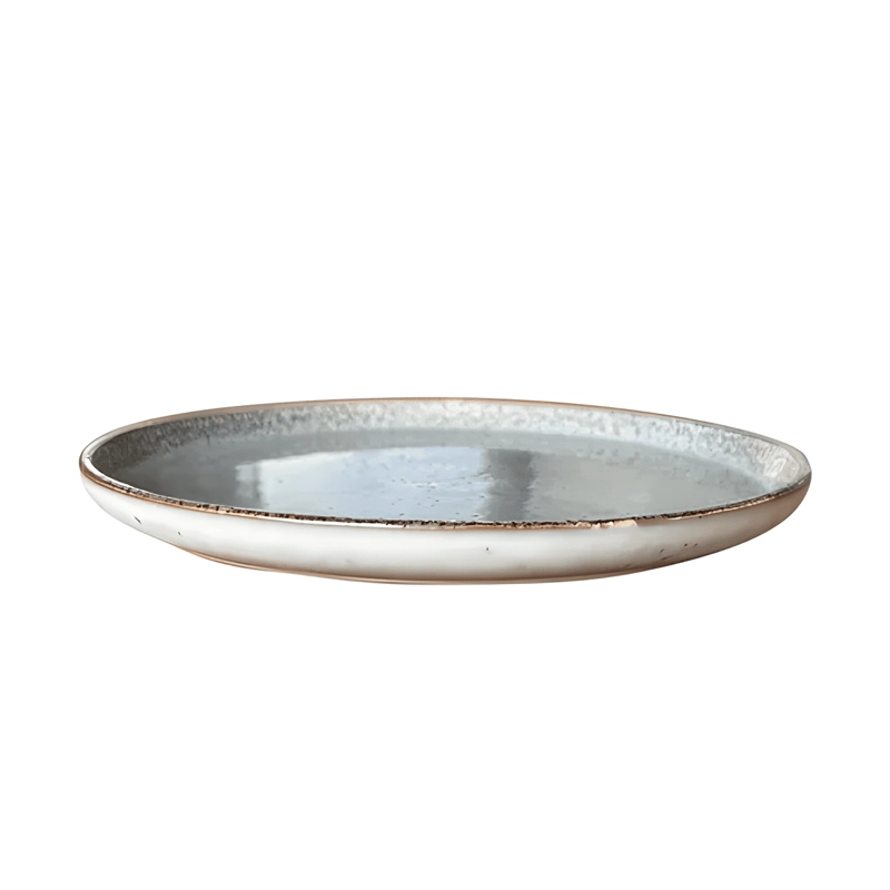 SET VAJILLA 18 PIEZAS CERAMICA LINEA OSLO TIPO GRES GRIS - 2