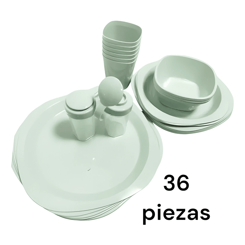 SET VAJILLA PORTATIL DE 36 PIEZAS - 4