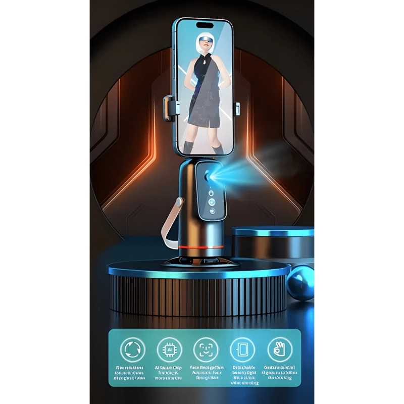 TRIPODE INTELIGENTE AI SEGUIMIENTO FACIAL AUTOMATICO NEGRO - 1