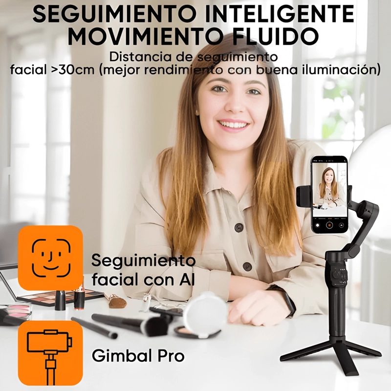 3-AXIS GIMBAL STABILISER FOR SMARTPHONE WITH RGB MAGNETIC #3 - 4