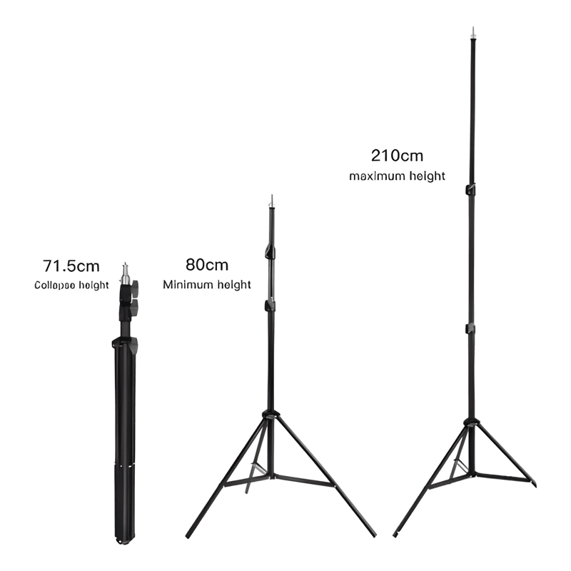 SOPORTE MULTIFUNCIONAL TRIPODE 2,1MTS CAMARAS LUCES ESTUDIO - 3