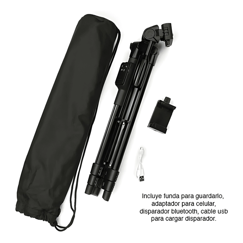 TRIPODE PARA CELULAR IPHONE CAMARA CON DISPARADOR BLUETOOTH - 3