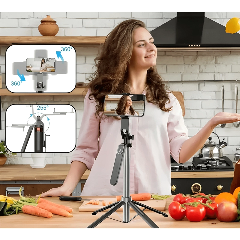 TRIPODE INTELIGENTE AI SEGUIMIENTO FACIAL AUTOMATICO 360 #1 - 2