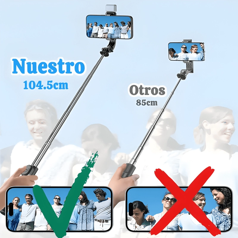 PALO SELFIE PARA MOVIL CON LUZ TRIPODE BLUETOOTH #23 - 1