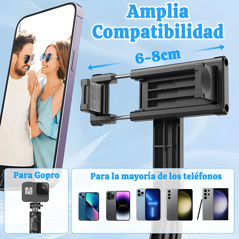 PALO SELFIE PARA MOVIL CON LUZ TRIPODE BLUETOOTH #23 - 2