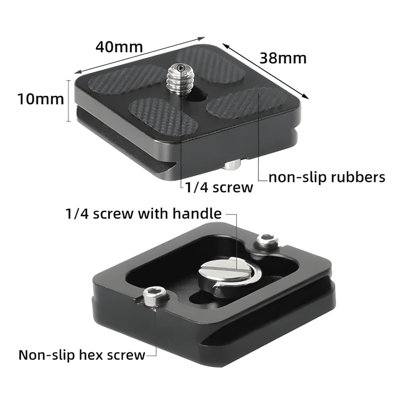 GALLETA PARA TRIPODE QUICK RELEASE PU-40 ARCA SWISS - 1