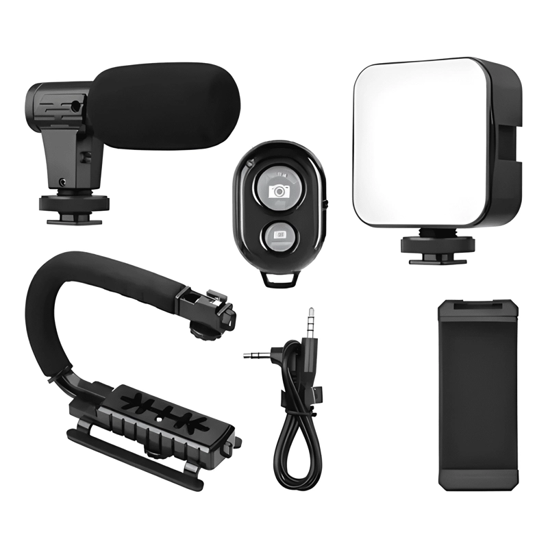 ESTABILIZADOR PORTATIL PARA CAMARAS Y TELE FONOS CON LUZ LED - 1