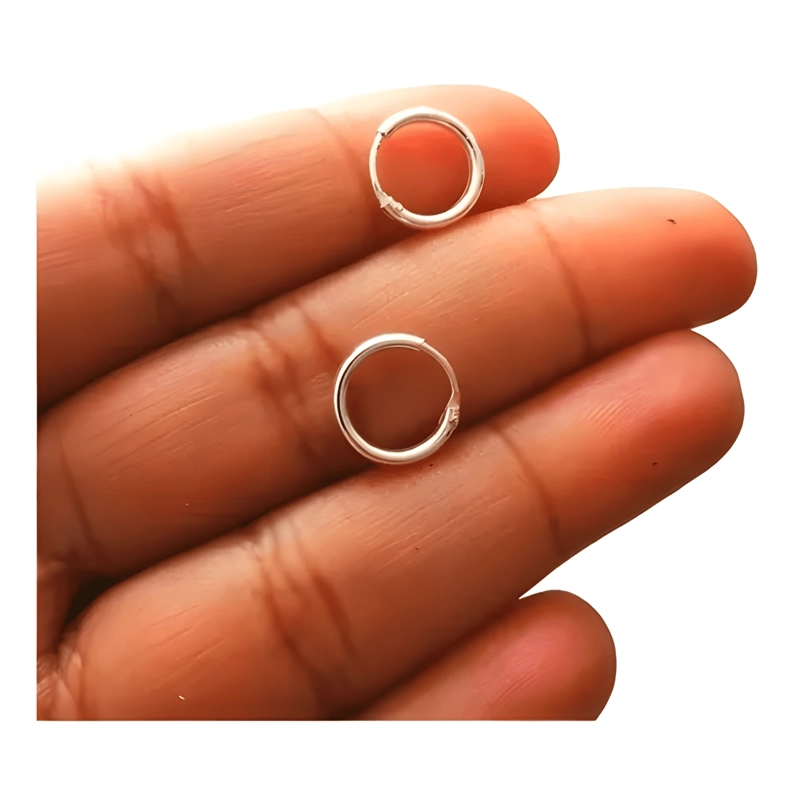 (3 PAR) ARGOLLAS PLATA 925 - 10MM, 14MM Y 20MM - 2