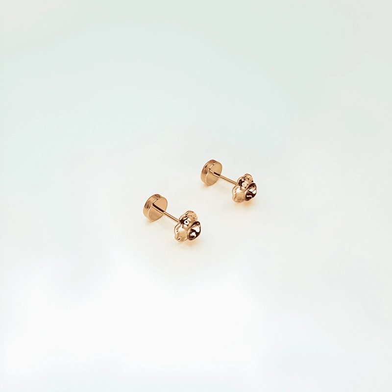 AROS PARA BEBE  Y NIÑA ABRIDORES DE ORO 14K, PIEDRA CIRCON - 2