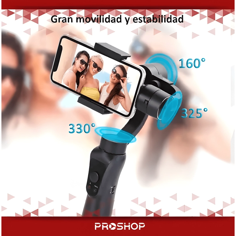 ESTABILIZADOR GIMBAL 3 AXIS CELULAR STEADYCAM IPHONE SAMSUNG - 2