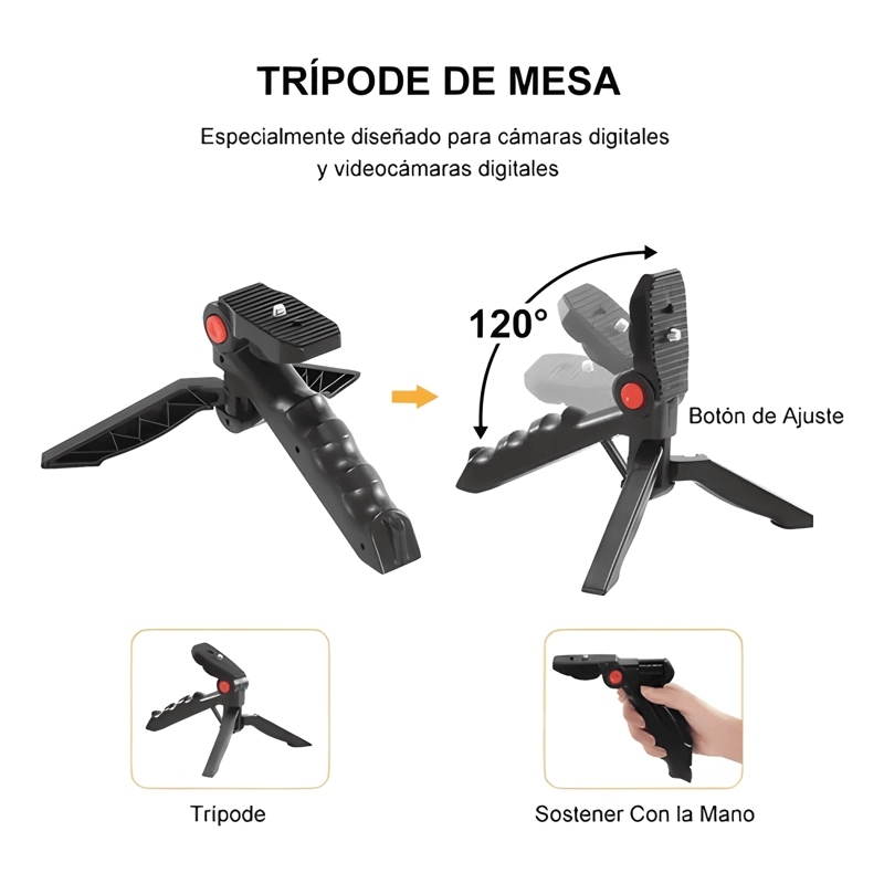 ESTABILIZADOR DE CELULAR CON TRIPODE Y MICROFONO, KIT DE - 3