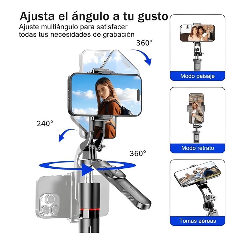 TRIPODE PALO SELFIE 2 LUZ RELLENO CONTROL REMOTO #2 - 1