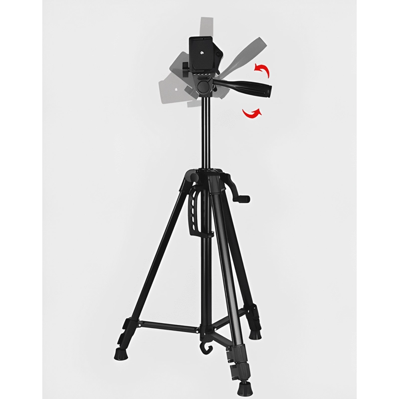 TRIPODE PARA CAMARA 360° PROFESIONAL COLOR NEGRO - 1