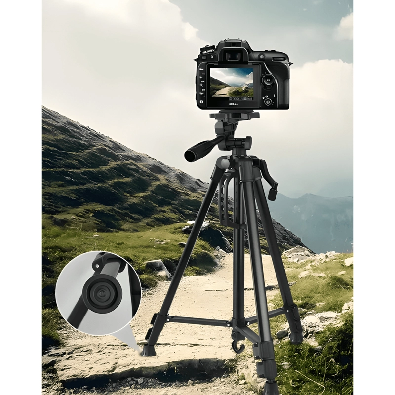 TRIPODE PARA CAMARA 360° PROFESIONAL COLOR NEGRO - 4