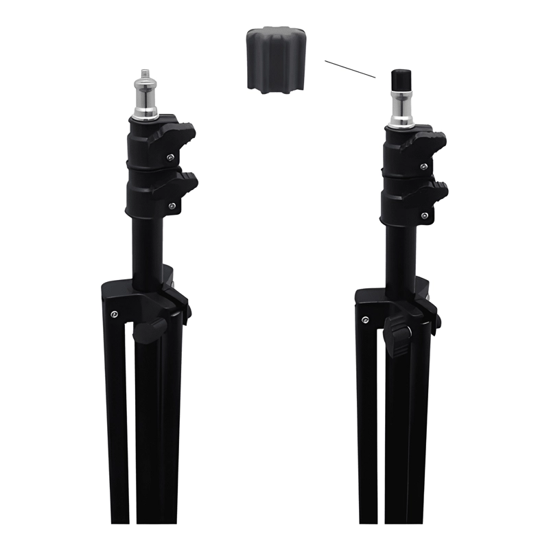 TRIPODE, 1.80 MTRS ATRIL ARO DE LUZ, CAMARA, TERMOMETRO - 2