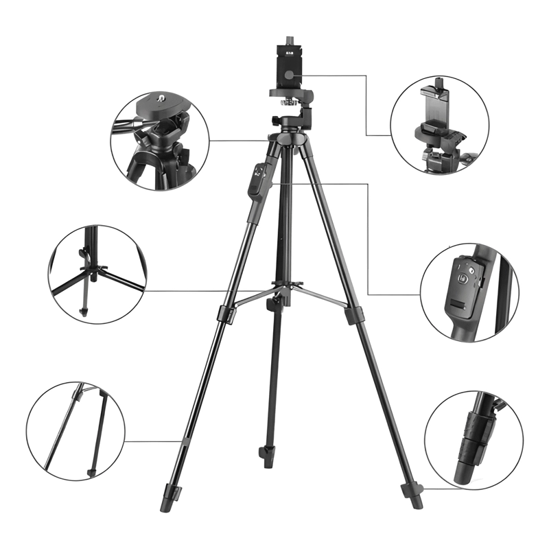 TRIPODE CON DISPARADOR PARA TELE FONOS TTX-6218 - 4