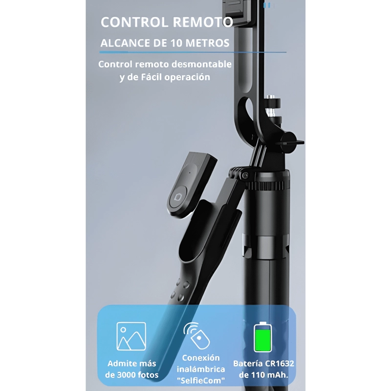 PALO SELFIE TRIPODE ESTABILIZADOR 360° CON BLUETOOTH - 4