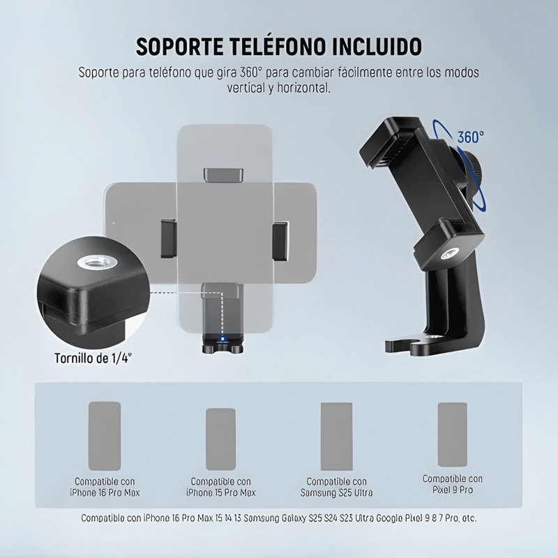 NEEWER 180CM TRIPODE PARA CELULAR CAMARA SONY CANON NIKON #1 - 4