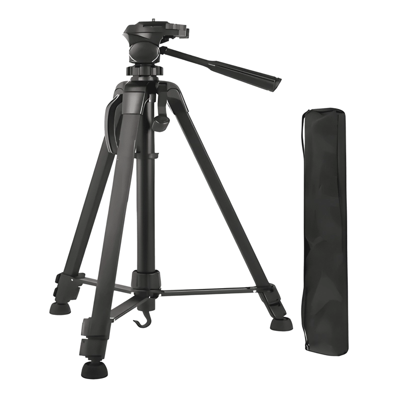 TRIPODE TRADICIONAL WLW MBTECH 1,40M ALUMINIO PARA NEGRO - 1