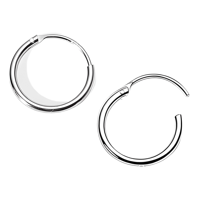 AROS ARGOLLA ACERO QUIRURGICO ARG01 8MM 1 PAR - 2